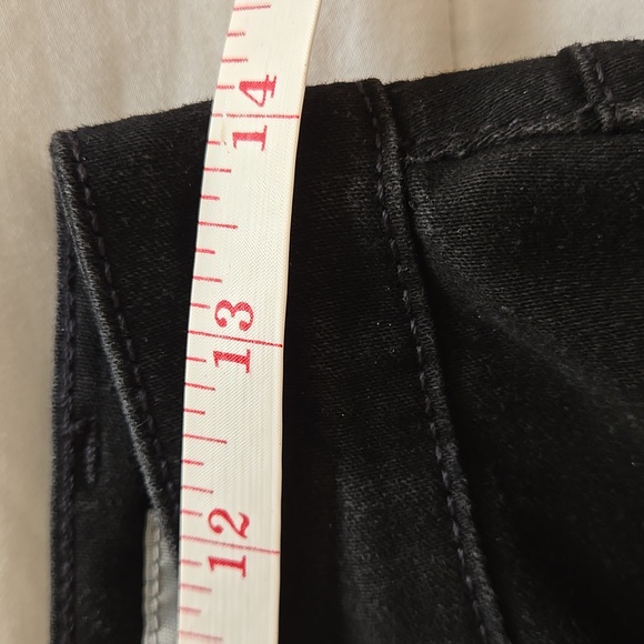 Jones New York Lexington black Denim straight leg Jeans 4 embellished pockets - Picture 8 of 13